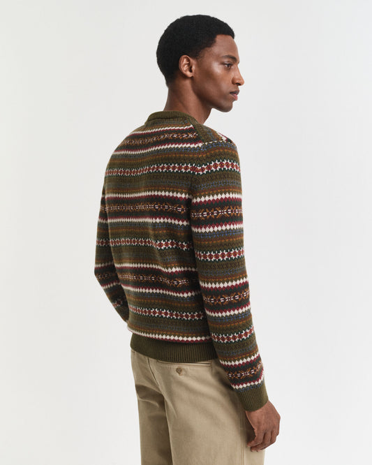 Fair Isle Rundhalspullover