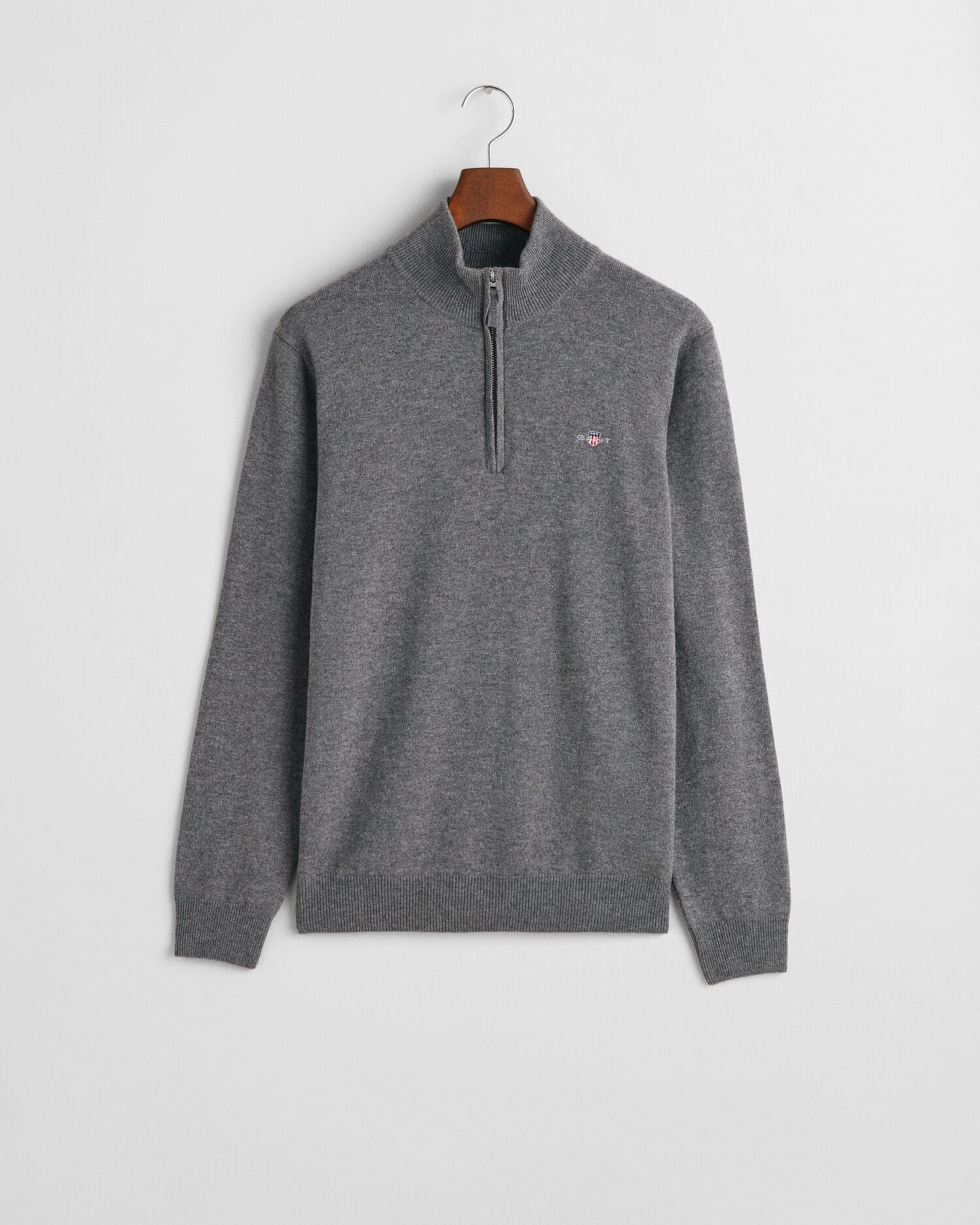Pull demi-zip en lambswool superfine