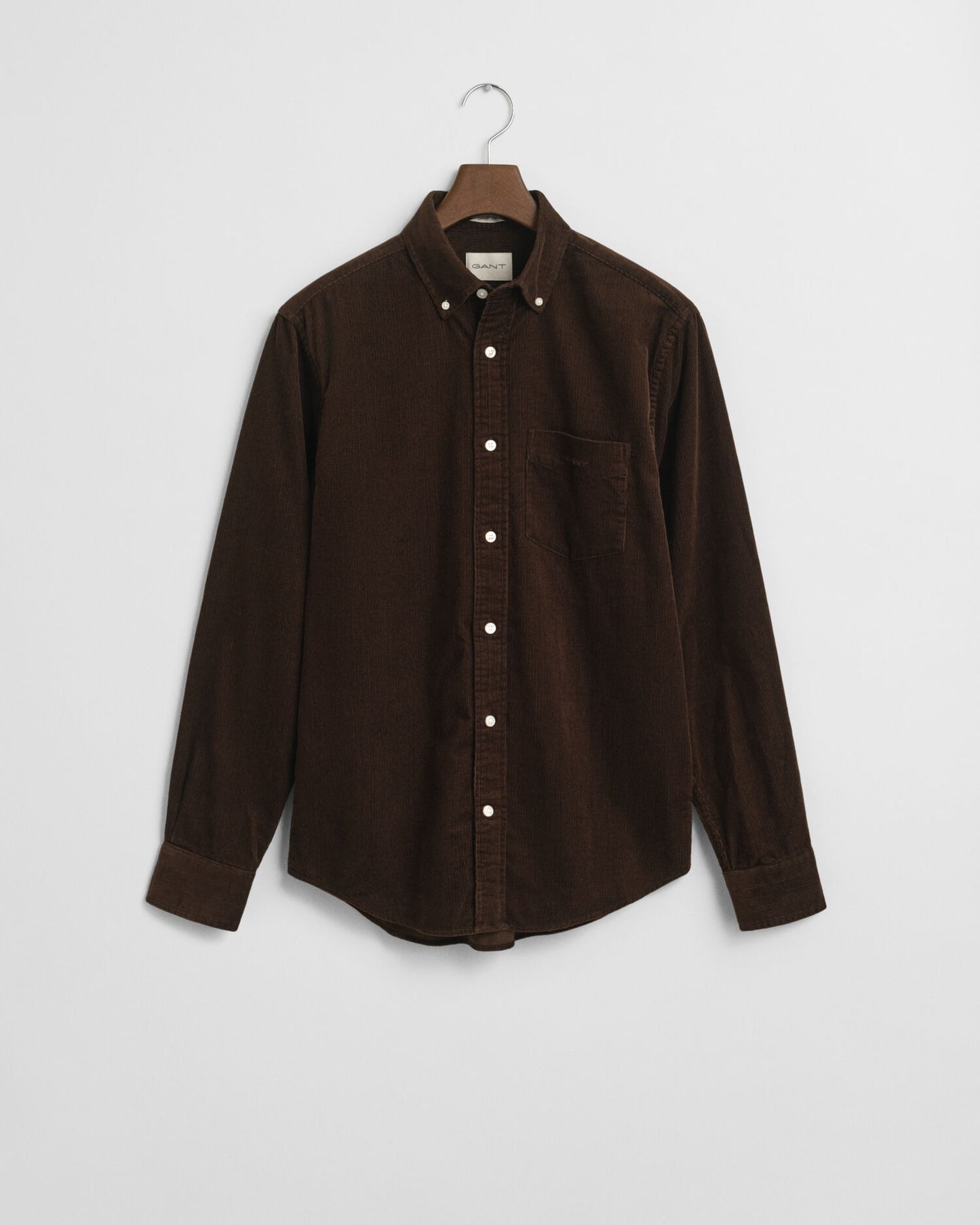Chemise en velours côtelé coupe droite