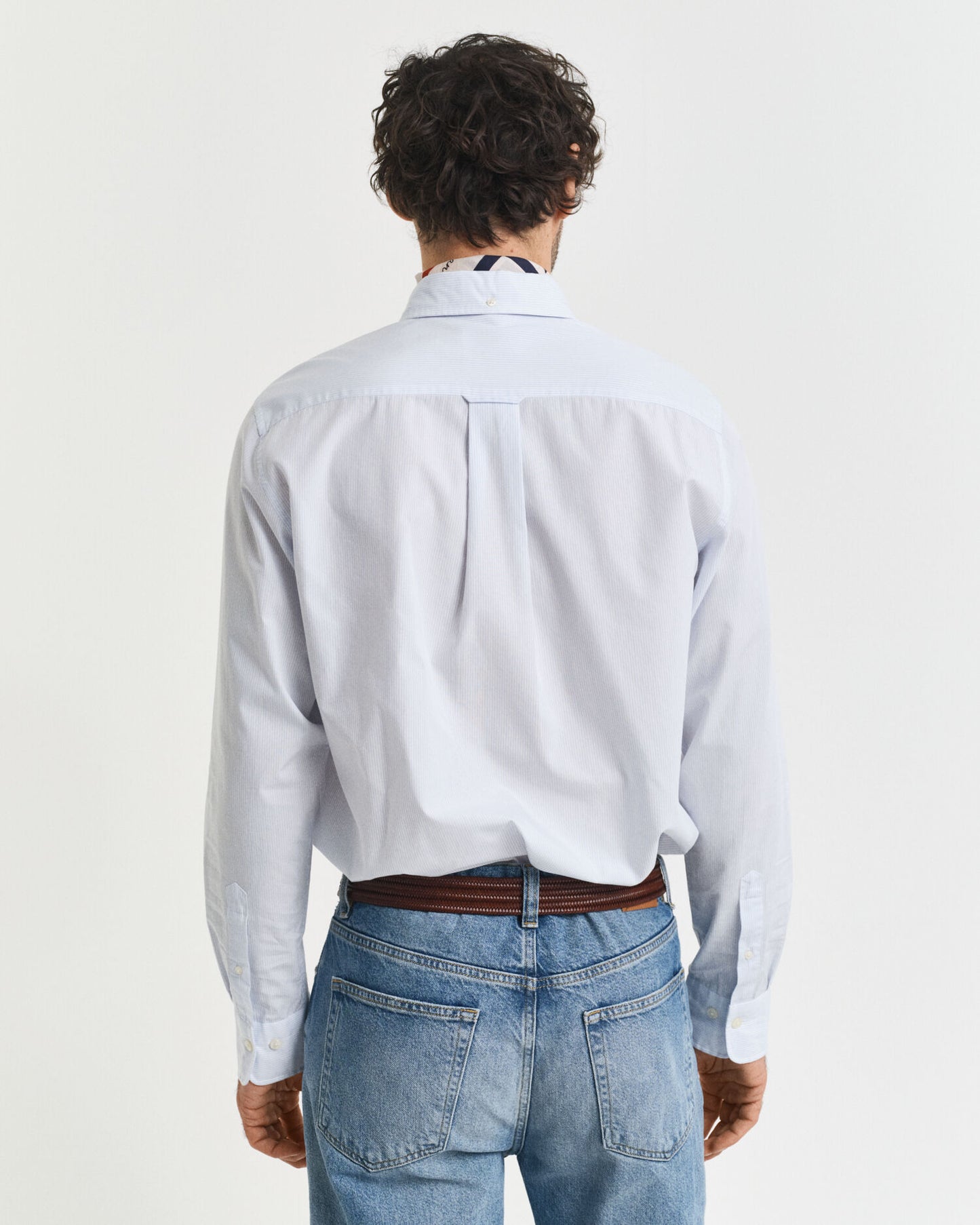 Chemise Popeline Classique Rayée Coupe Droite