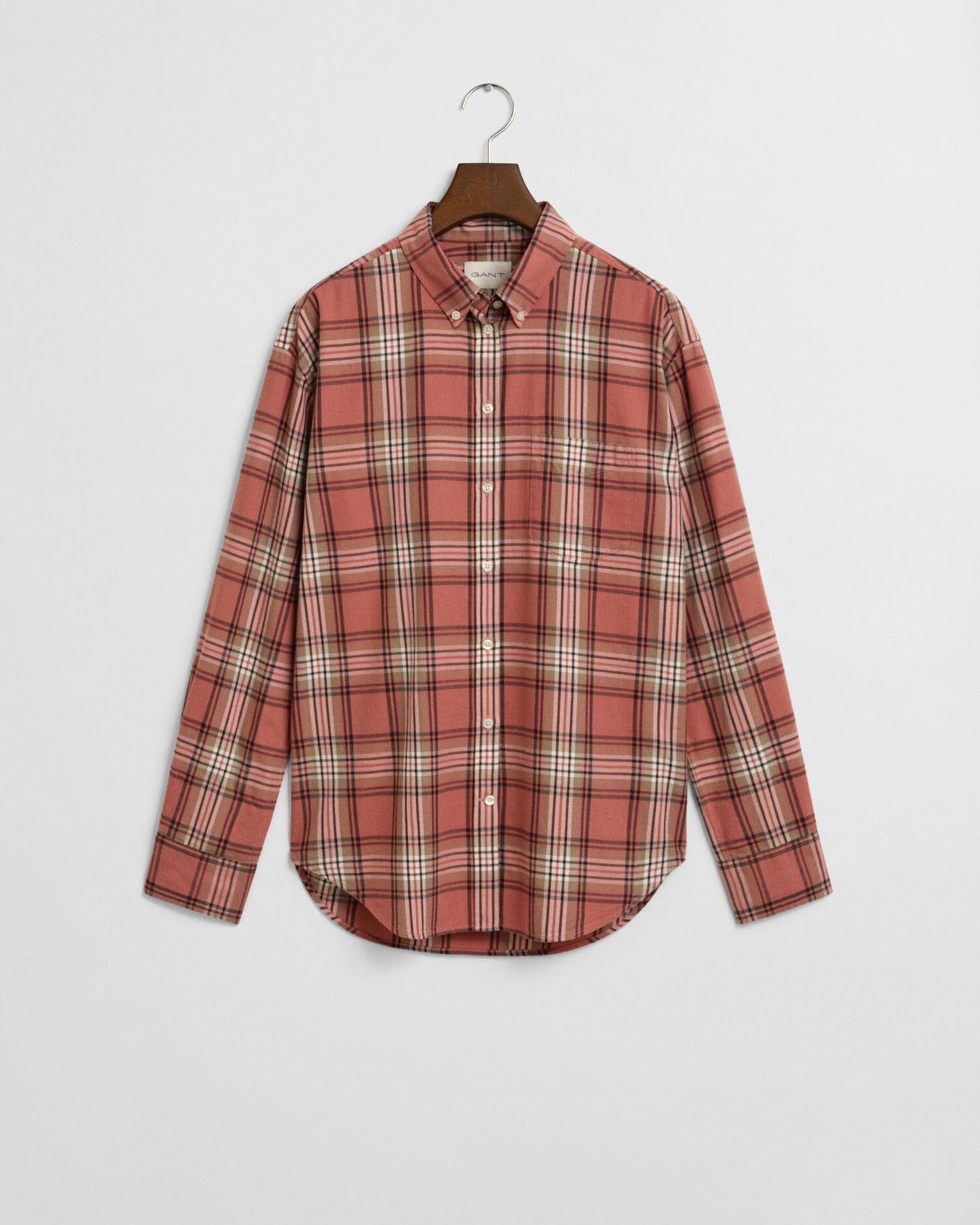 Chemise à carreaux en flanelle coupe décontractée