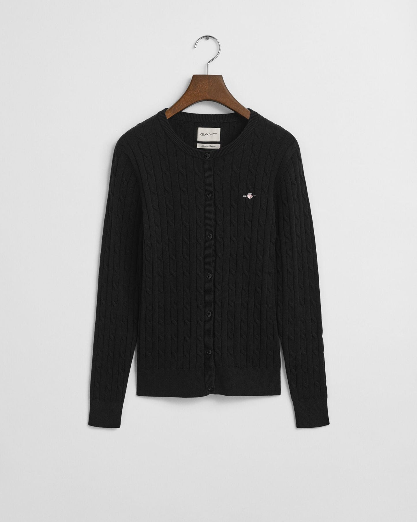 Cardigan torsadé en coton extensible