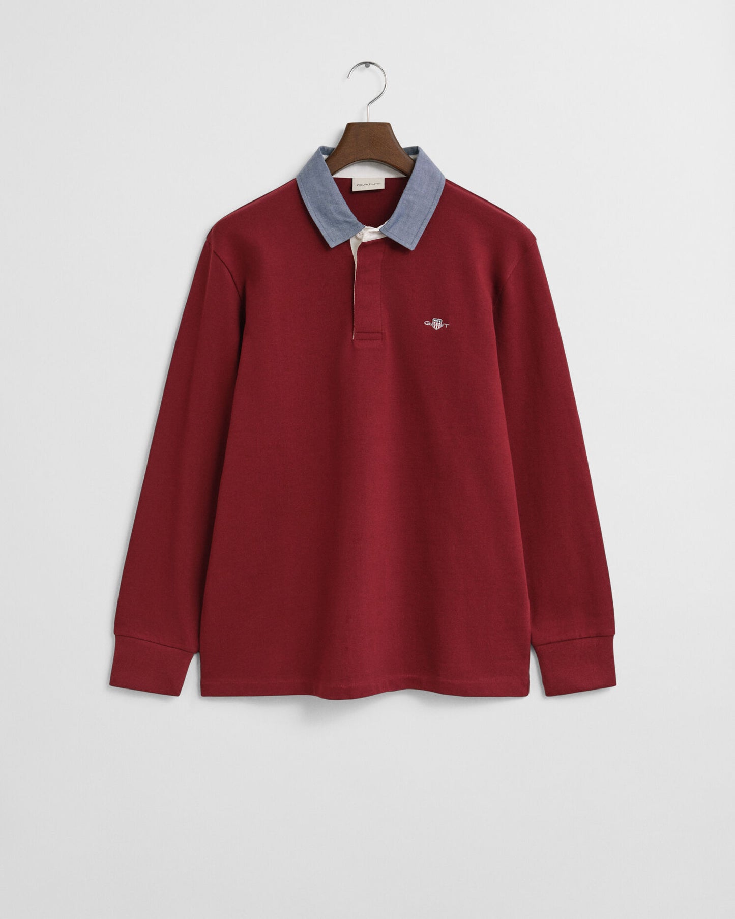 Hemdblusenkragen-Rugby-Shirt aus schwerem Material