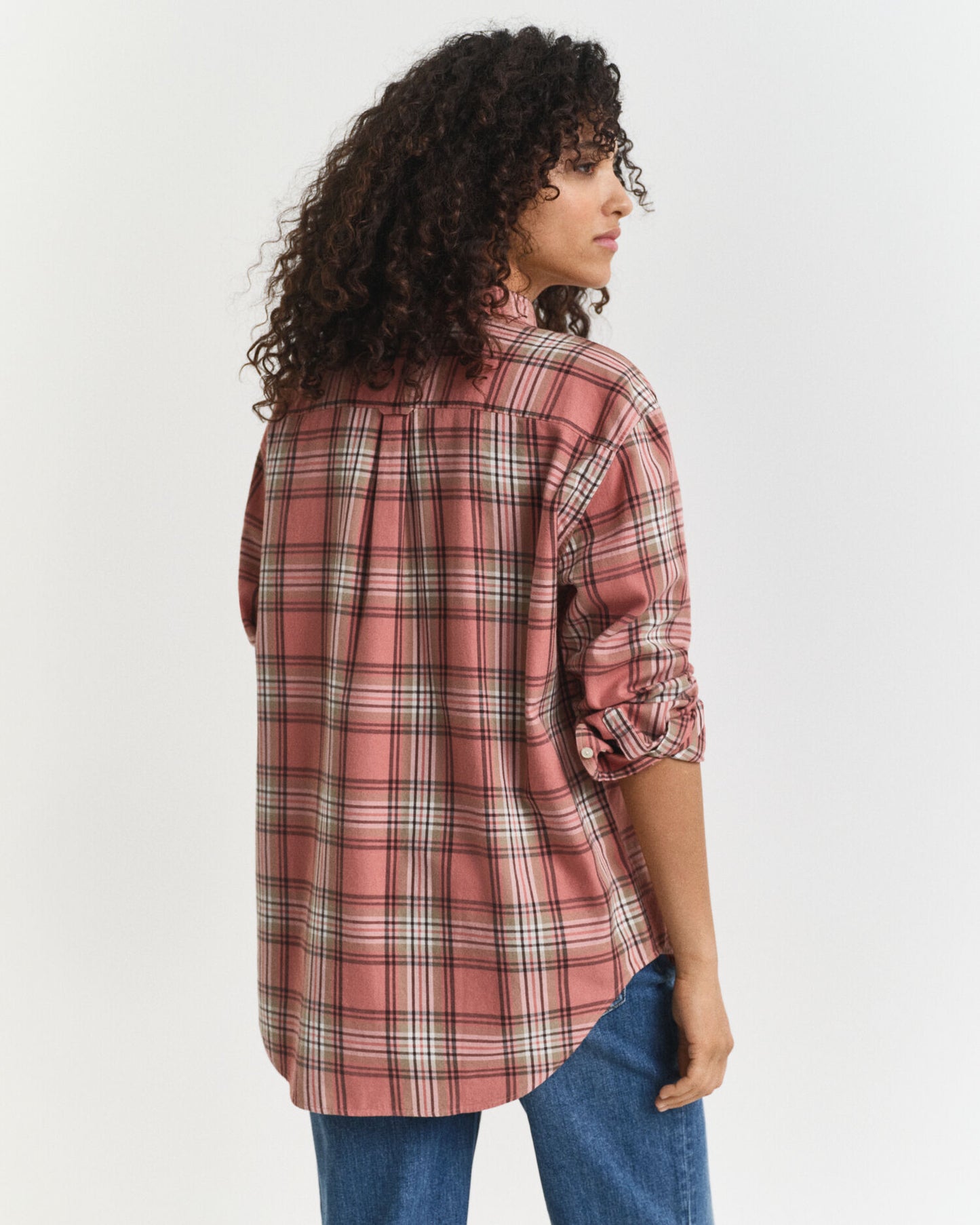 Chemise à carreaux en flanelle coupe décontractée