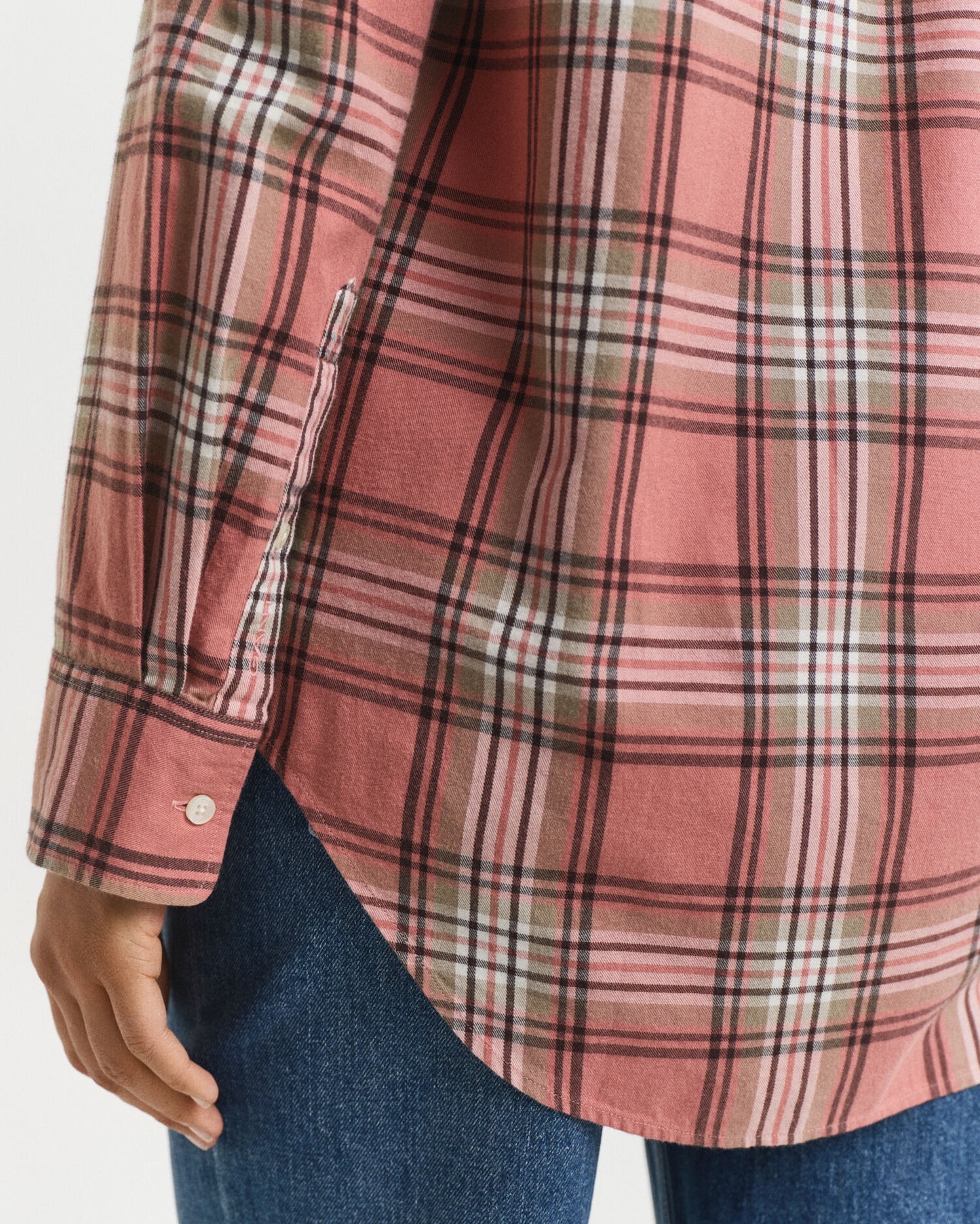 Chemise à carreaux en flanelle coupe décontractée