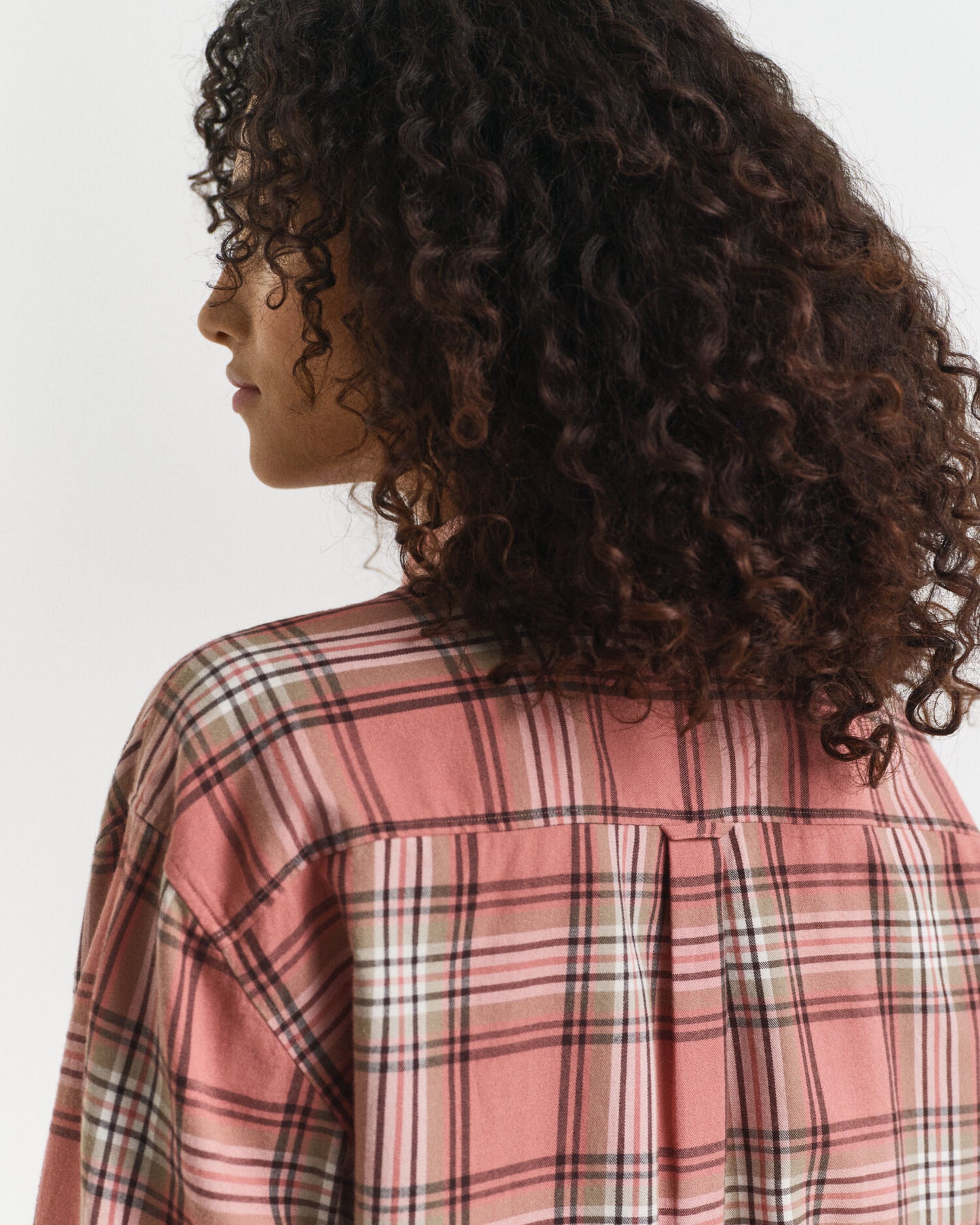 Chemise à carreaux en flanelle coupe décontractée