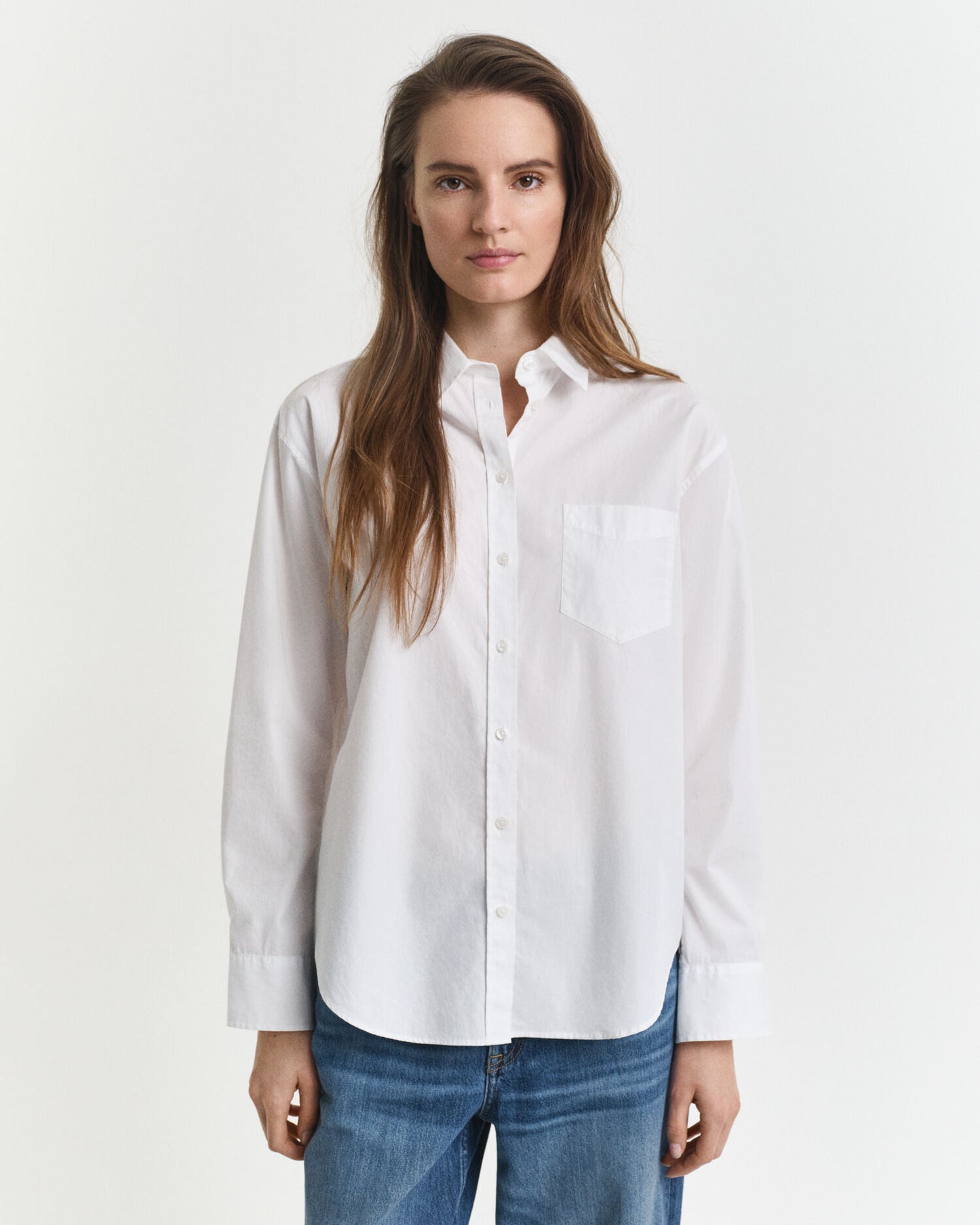 Relaxed Fit Hemd aus klassischem Popeline