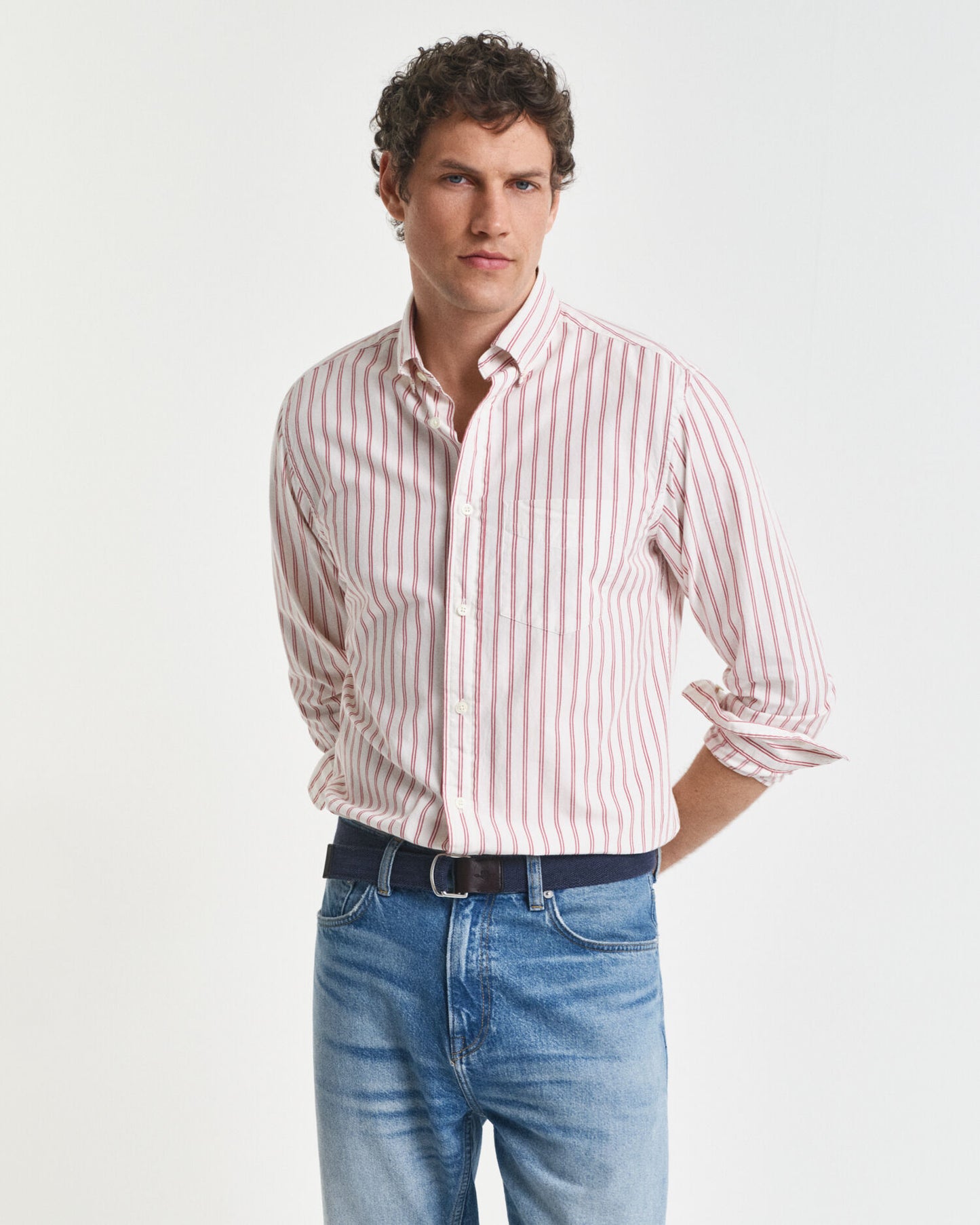 Chemise popeline rayée coupe droite Archive