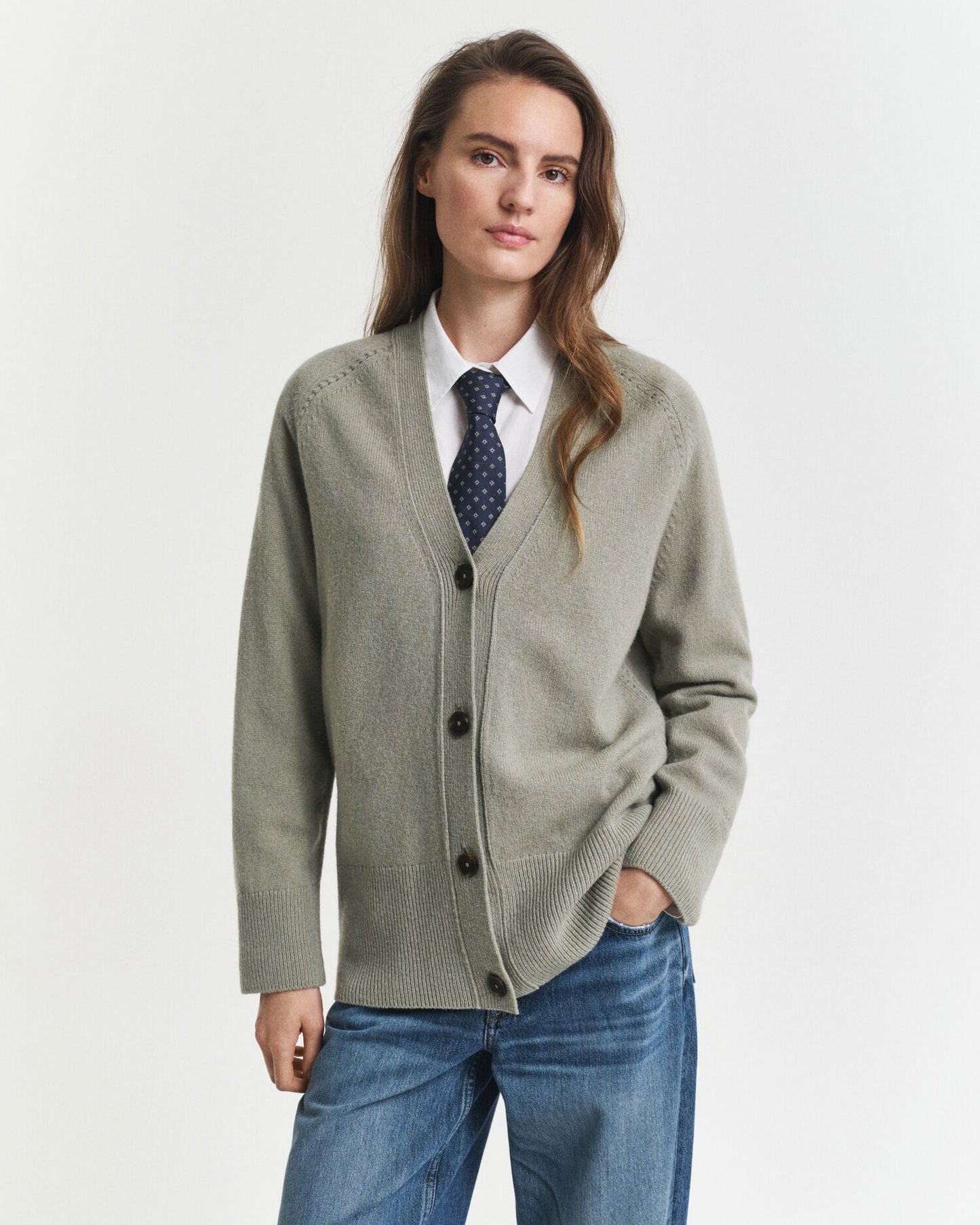 Cardigan en mélange laine et cachemire