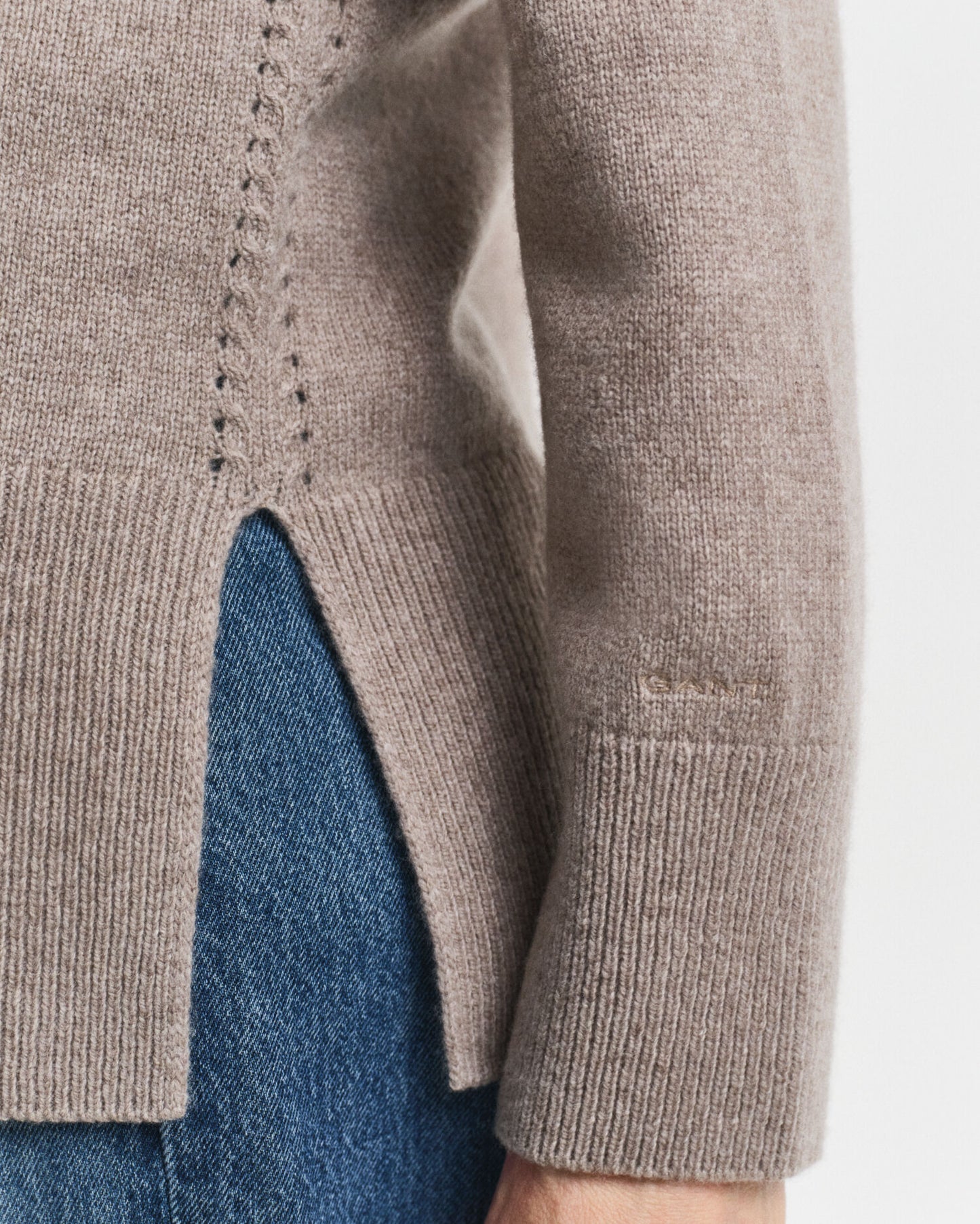 Pull col roulé en doux mélange laine et cachemire