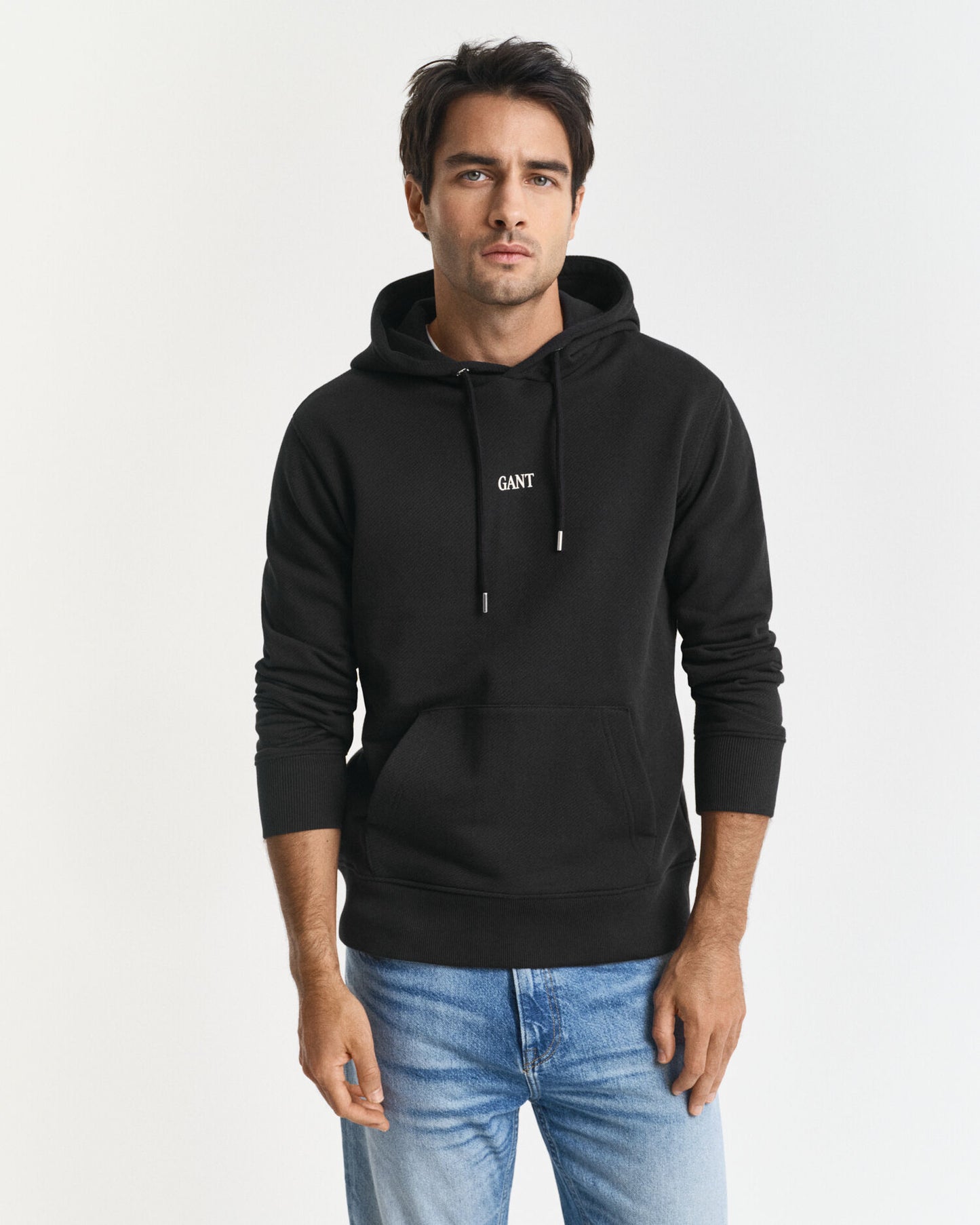 Sweat à capuche petit motif graphique