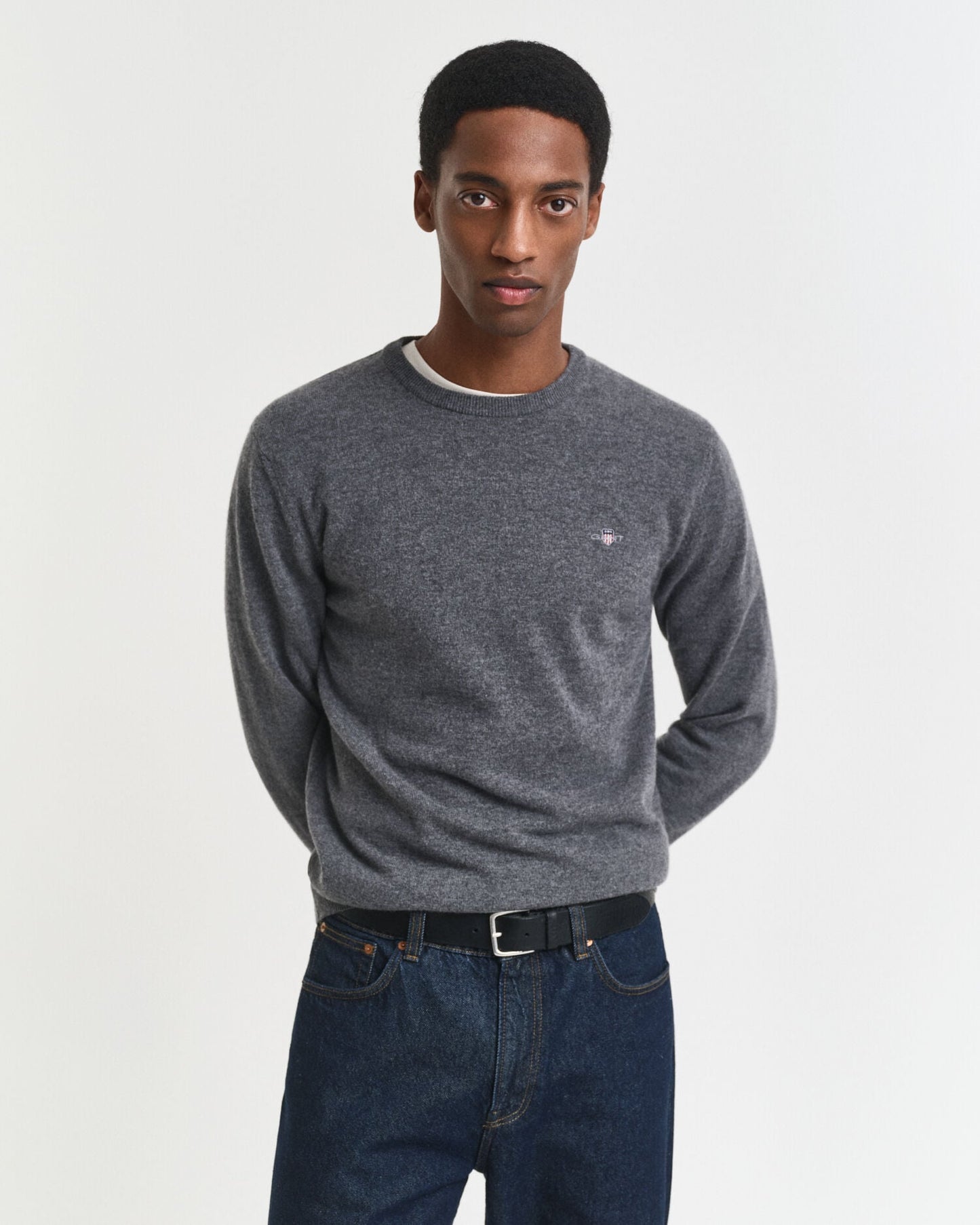 Pull ras du cou en laine d'agneau superfine