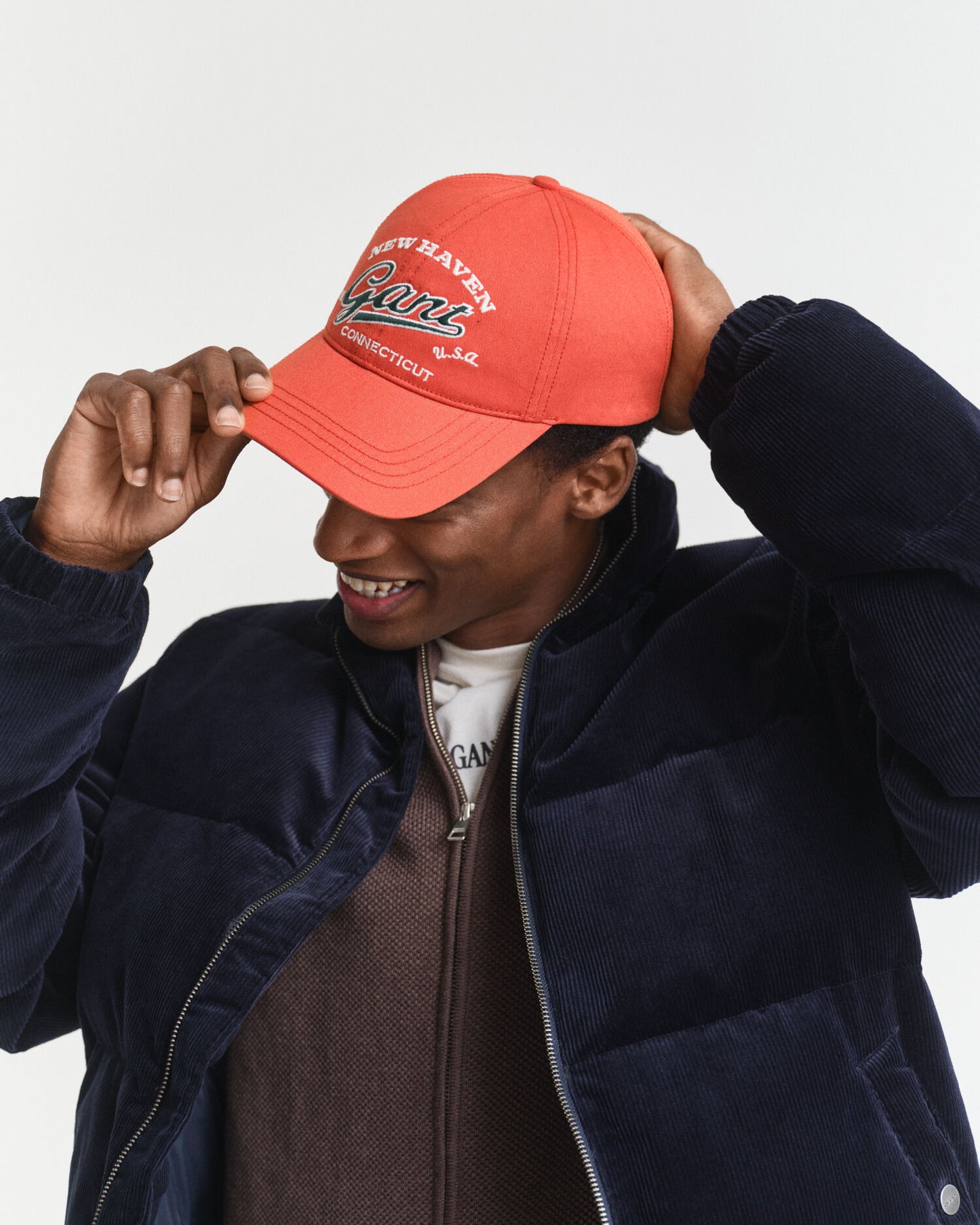 Casquette en twill de coton à motif