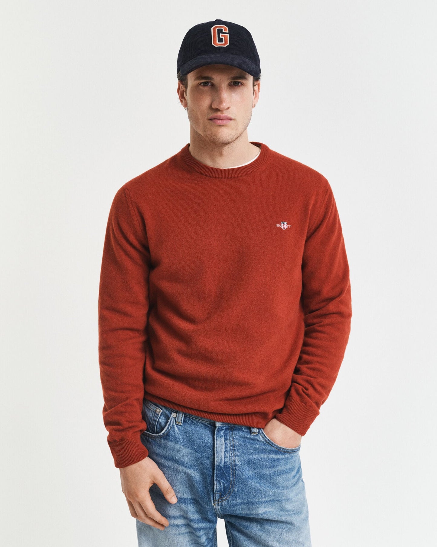 Pull ras du cou en laine d'agneau superfine