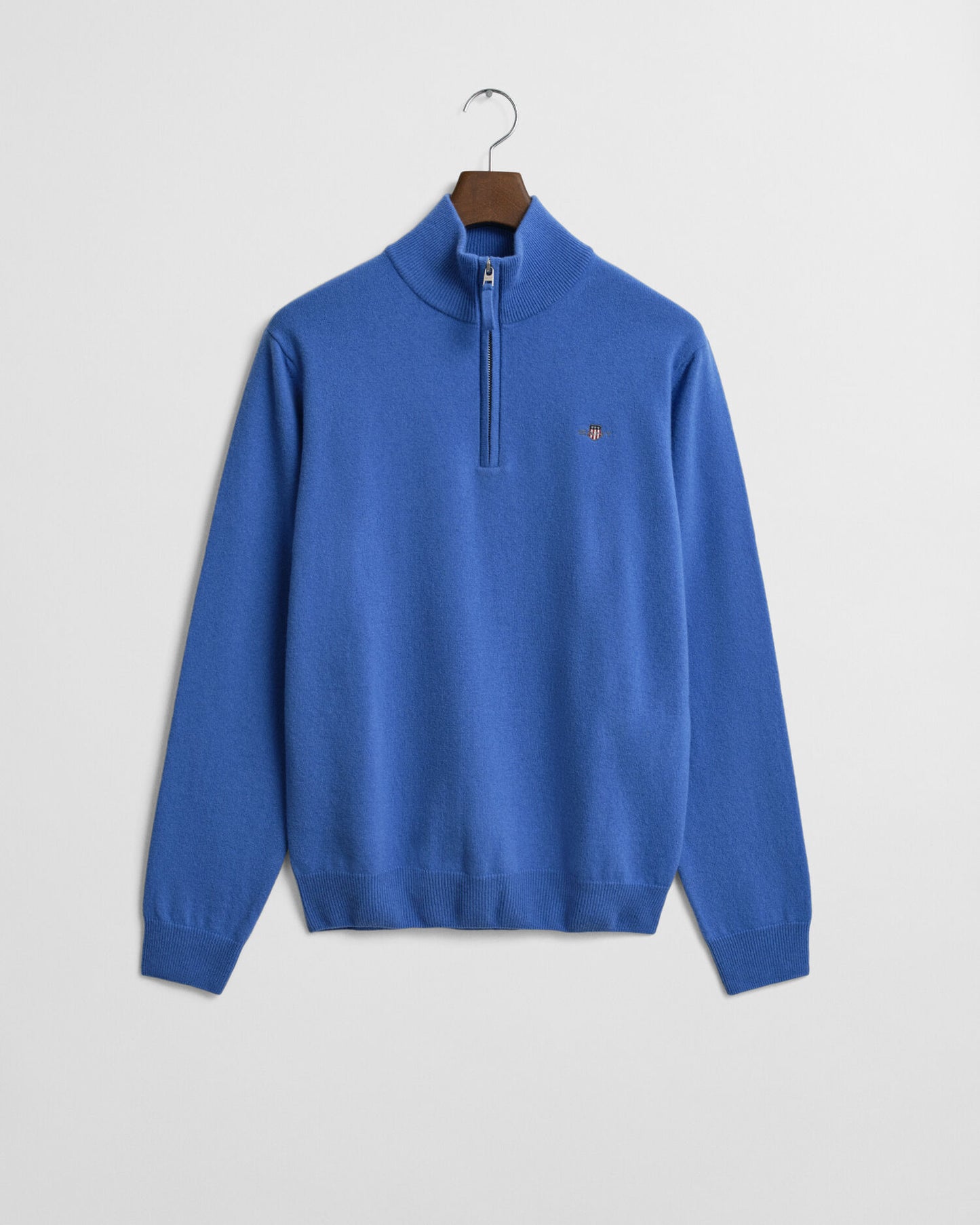 Pull demi-zip en lambswool superfine