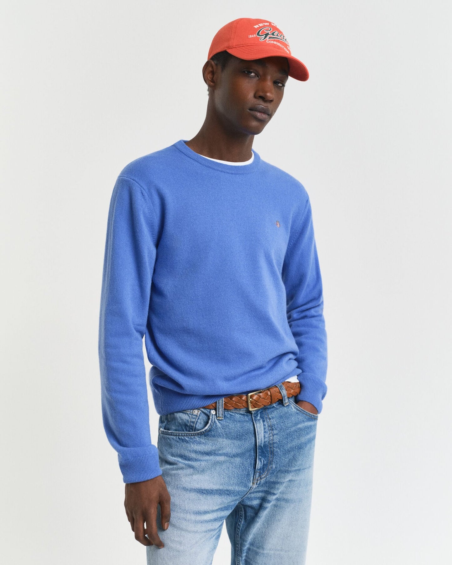 Pull col rond en agneau ultrafin
