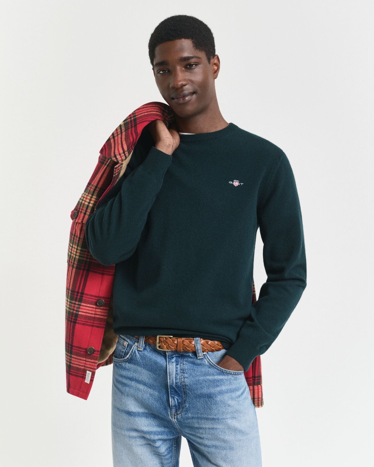 Pull ras du cou en laine d'agneau superfine