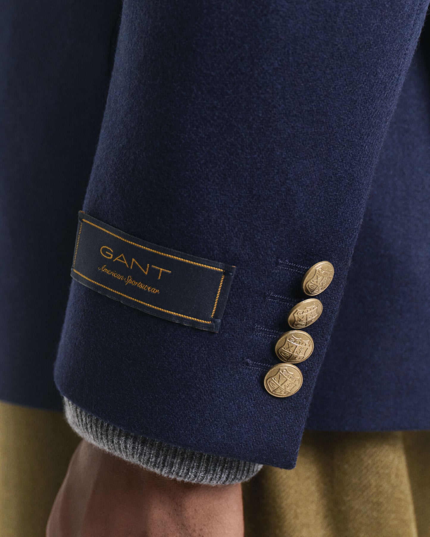 Blazer en flanelle de laine coupe ajustée
