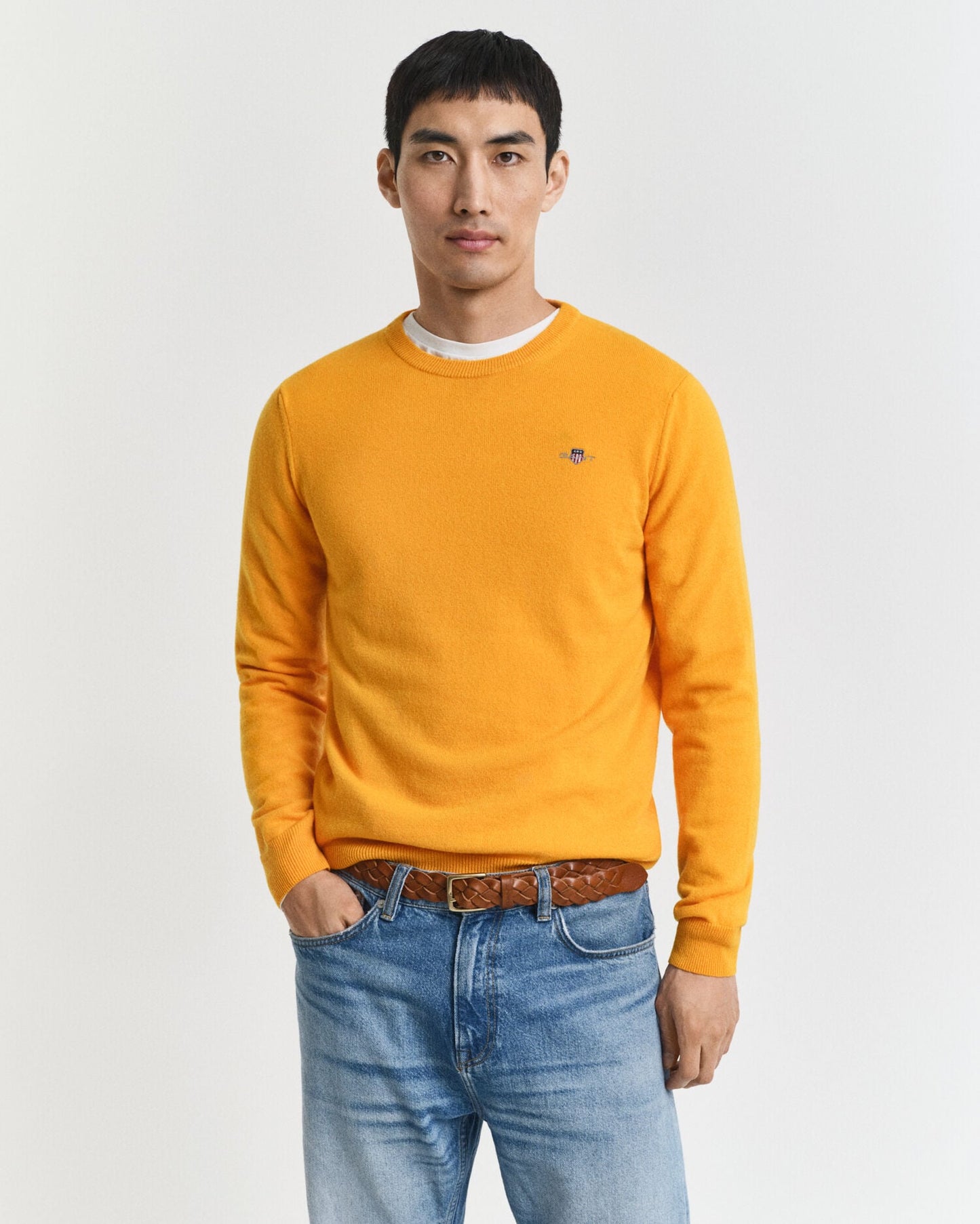 Pull ras du cou en laine d'agneau superfine