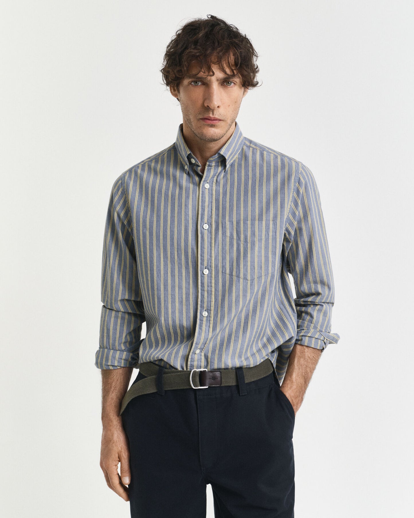 Chemise popeline rayée coupe droite Archive