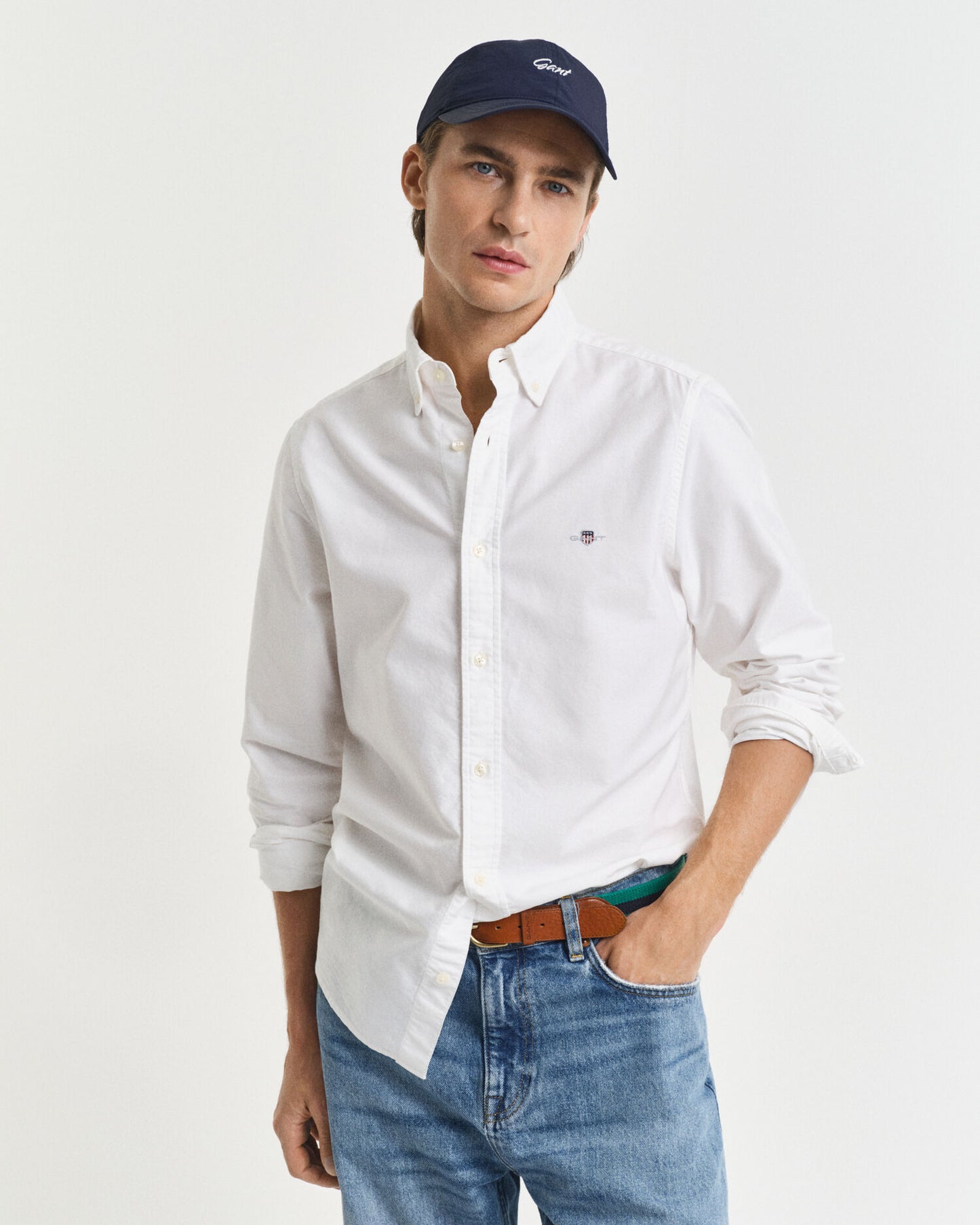 Slim Fit Klassisches Oxford-Hemd